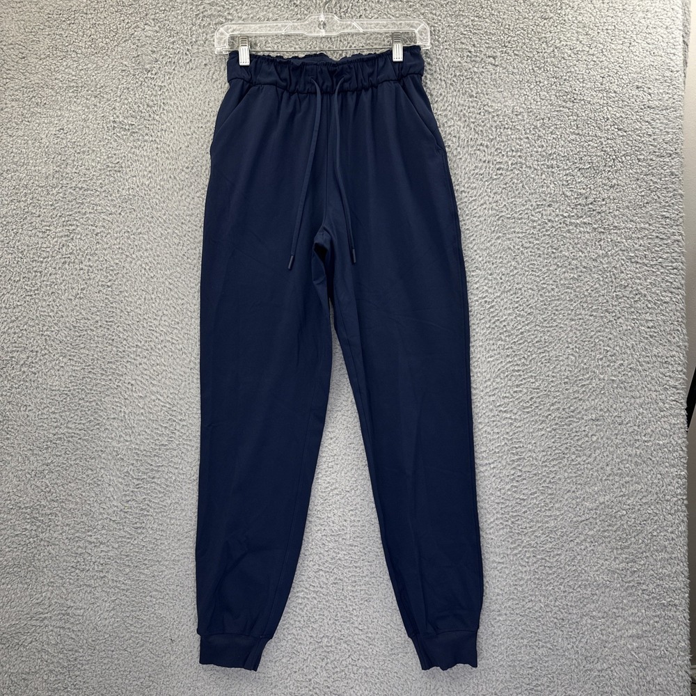 Lululemon Keep Moving Jogger Pants True Navy Travel Athleisure Women's 4 x 28‎